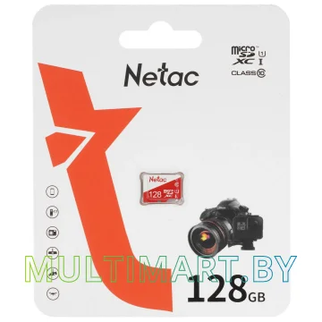 Карта памяти Netac P500 ECO microSDXC 128GB (NT02P500ECO-128G-S)